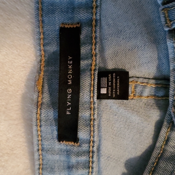 Flying Monkey Distressed Skinny Jeans sz. 27 - Picture 5 of 9